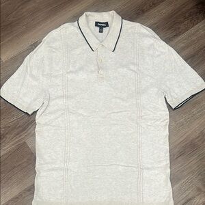 Express Men's White Polo Shirt